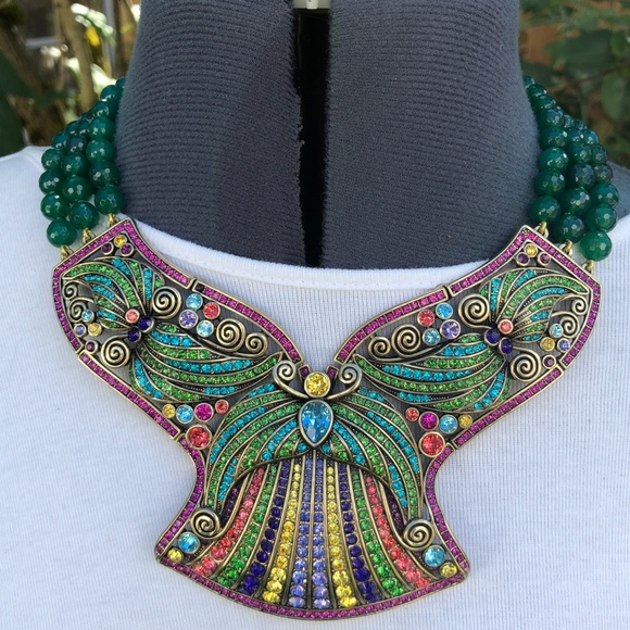 Heidi Daus 🆕 “Ornamental Elegance” butterfly drop necklace - Picture 5 of 9